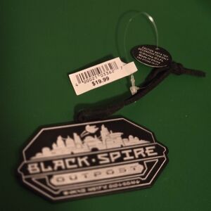 Disney World Star Wars Black and White Spire Outpost Tag NWT ornament